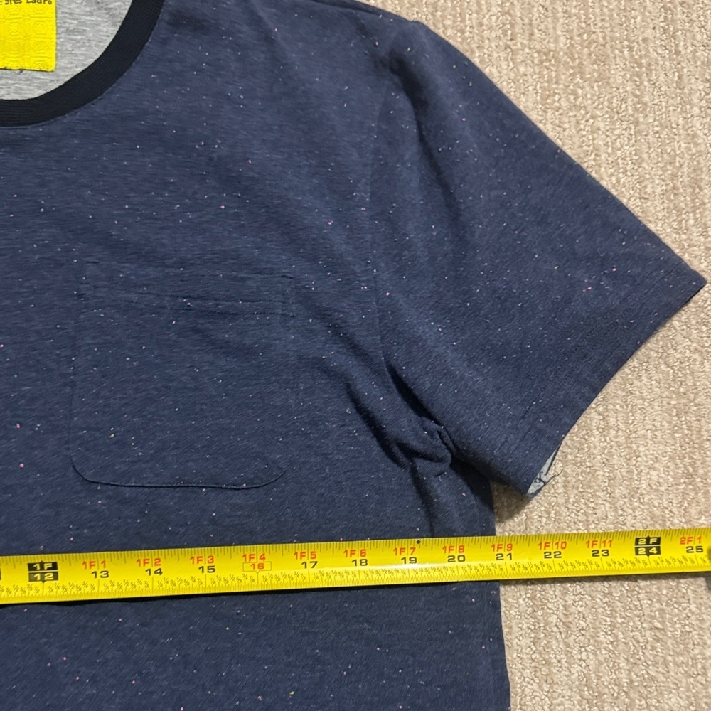 Descendant of Thieves Heathered Blue Short Sleeve Shirt Men's XL Casual Top - Picture 7 of 11